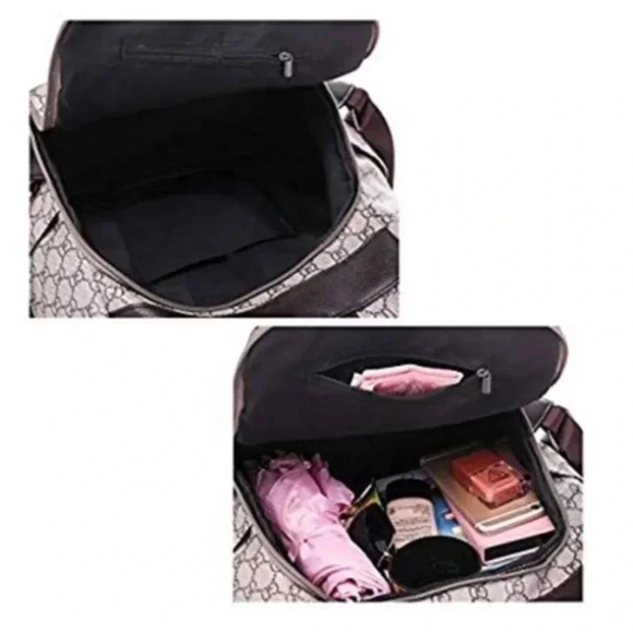 GD BROWN BACKPACK PURSE main image 4